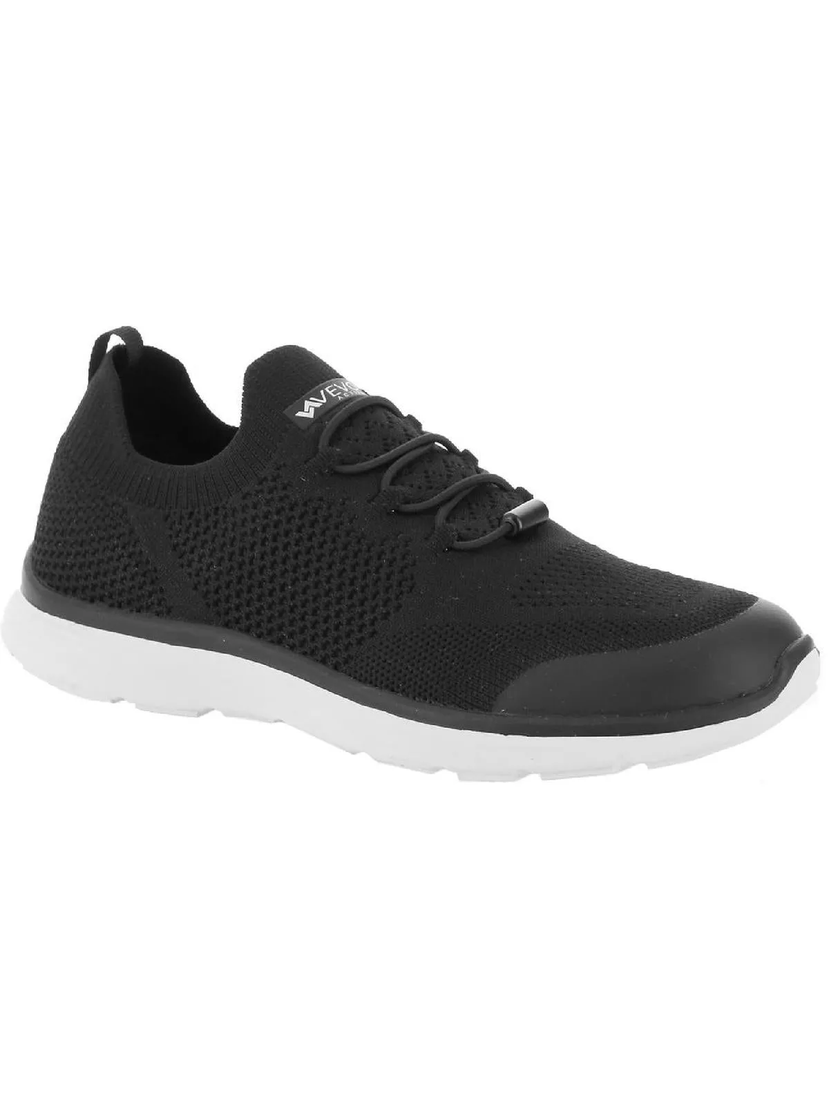 Steffi Womens Knit Fitness Slip-On Sneakers