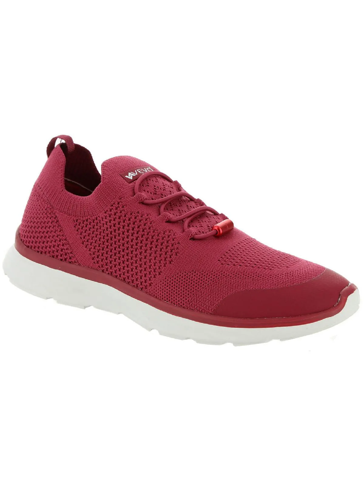 Steffi Womens Knit Fitness Slip-On Sneakers