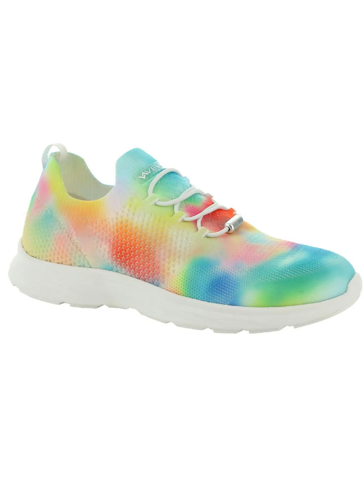 Steffi Womens Knit Fitness Slip-On Sneakers