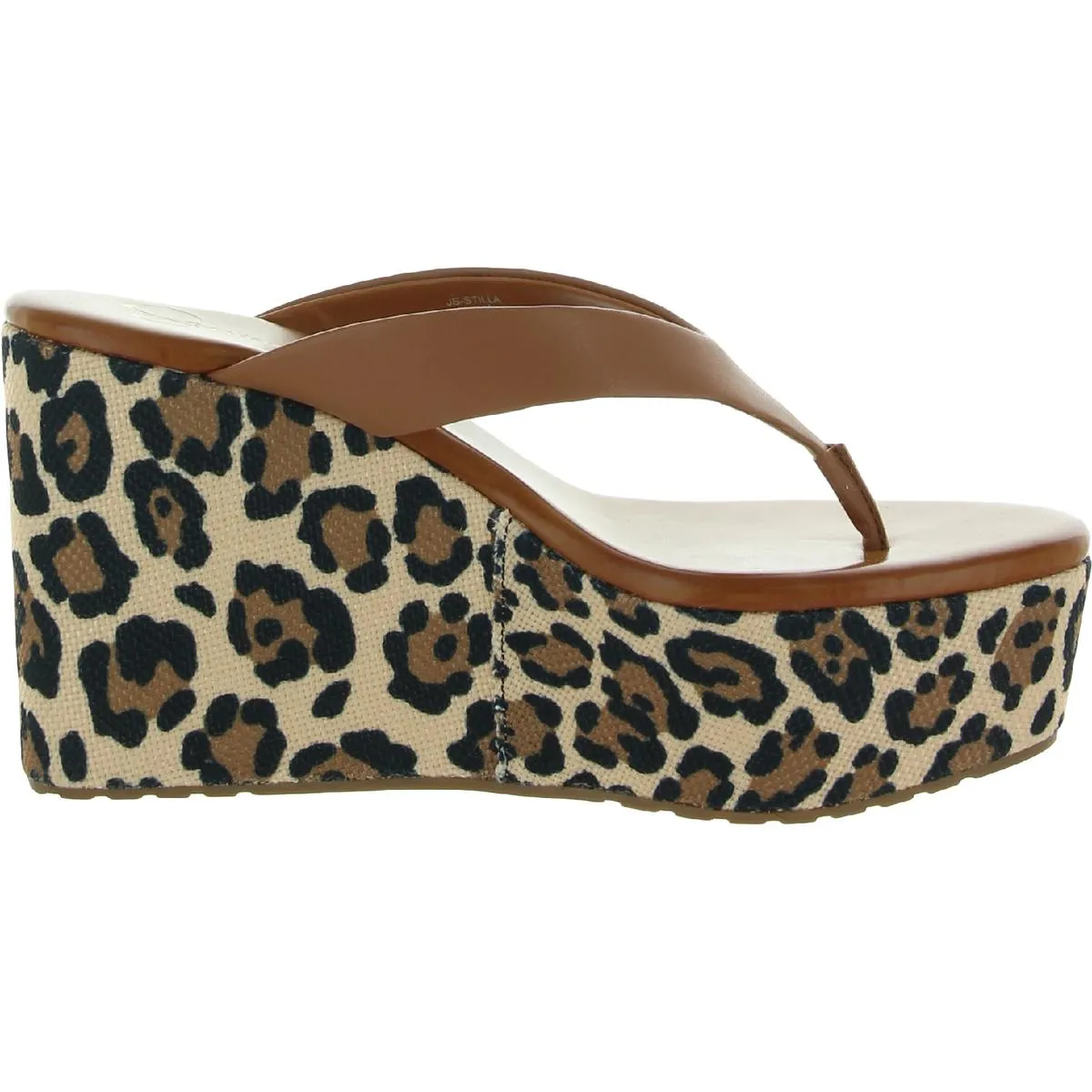 Stilla Womens Thong Sandal Wedge Heels