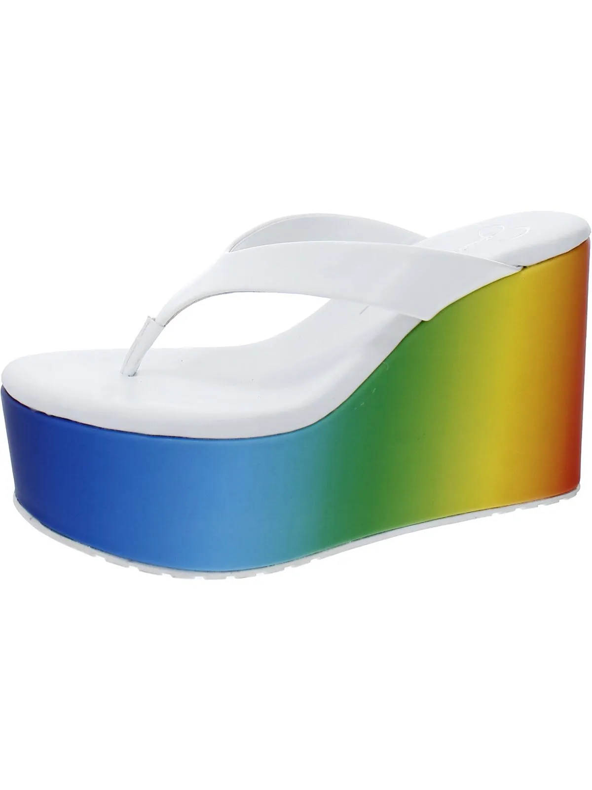 Stilla Womens Thong Sandal Wedge Heels