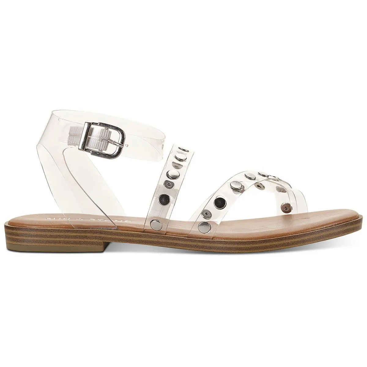 Studleyyc Womens Flat Ankle Strap Thong Sandals