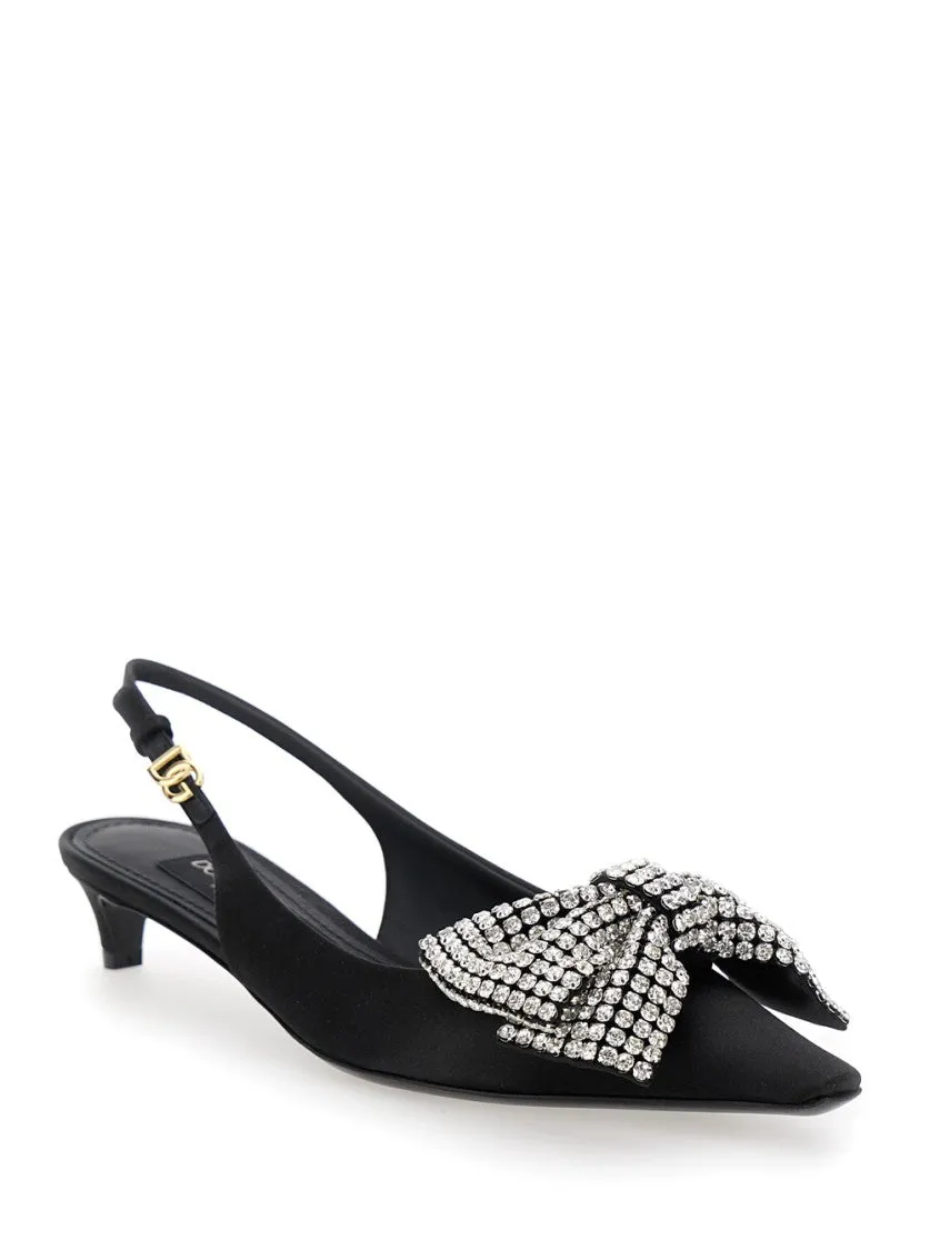 Svarovsky Bow Kitten Heel