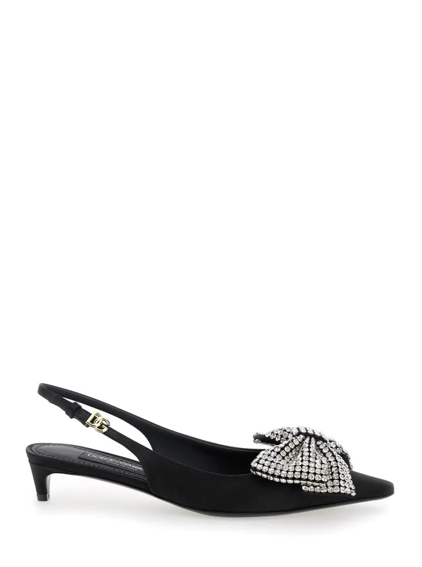 Svarovsky Bow Kitten Heel