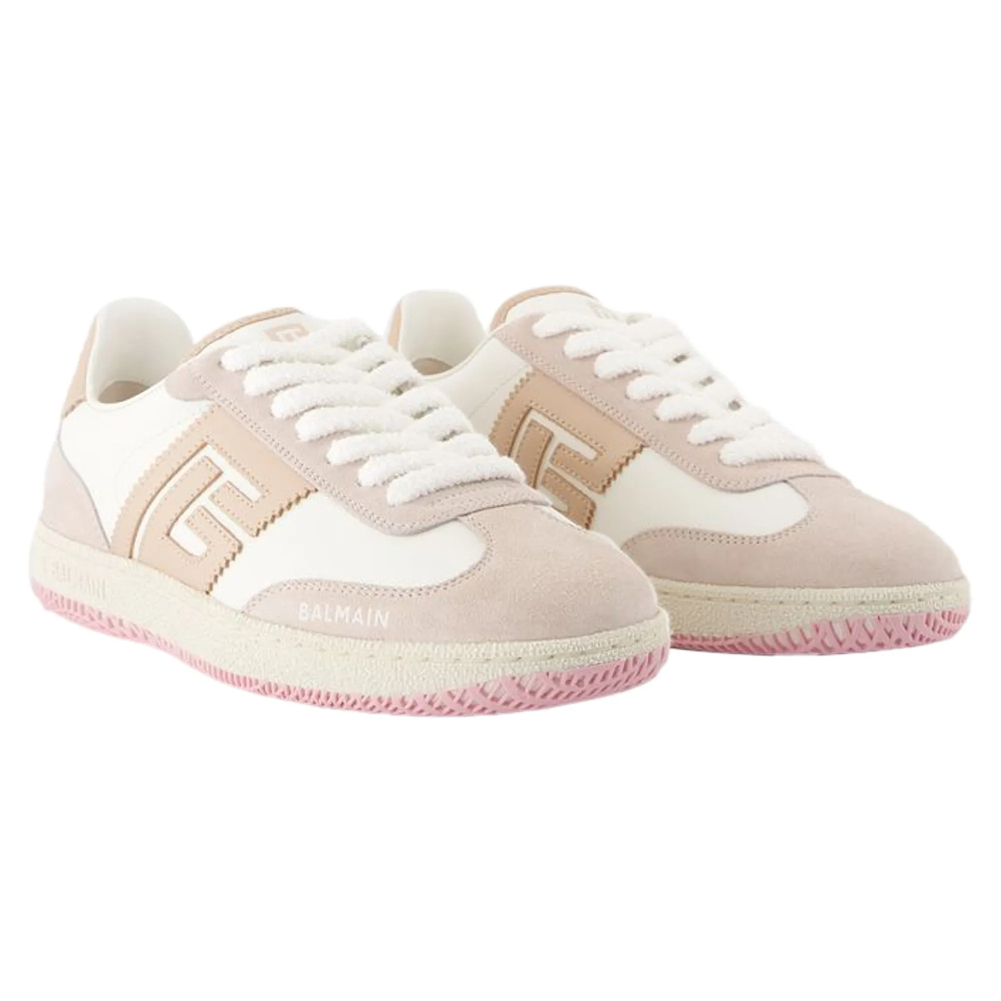 Swan sneakers - Balmain - Leather - Beige