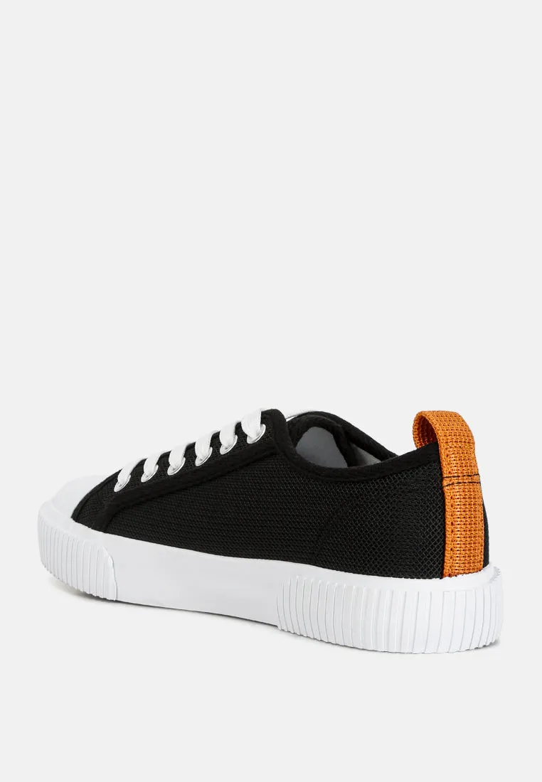 sway chunky sole knitted textile sneakers