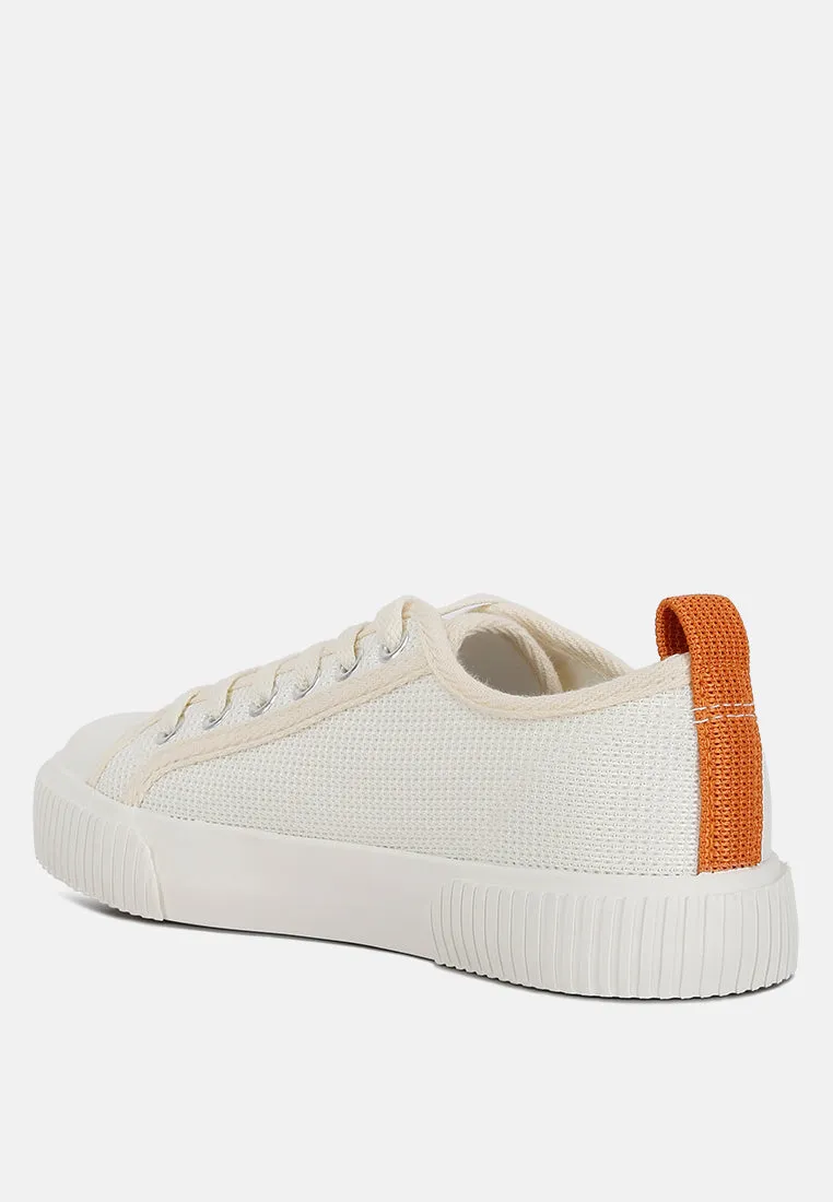 sway chunky sole knitted textile sneakers