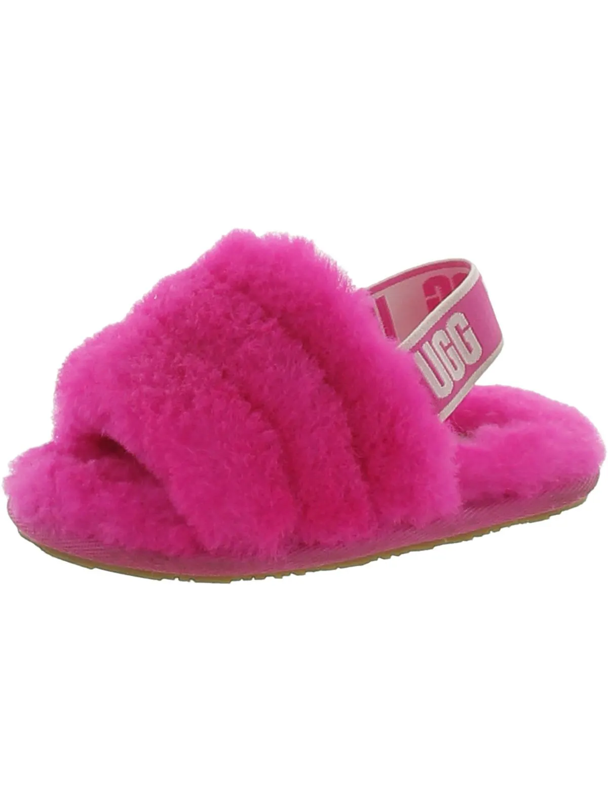 T Fluff Yeah Girls Fur Comfy Slingback Slippers