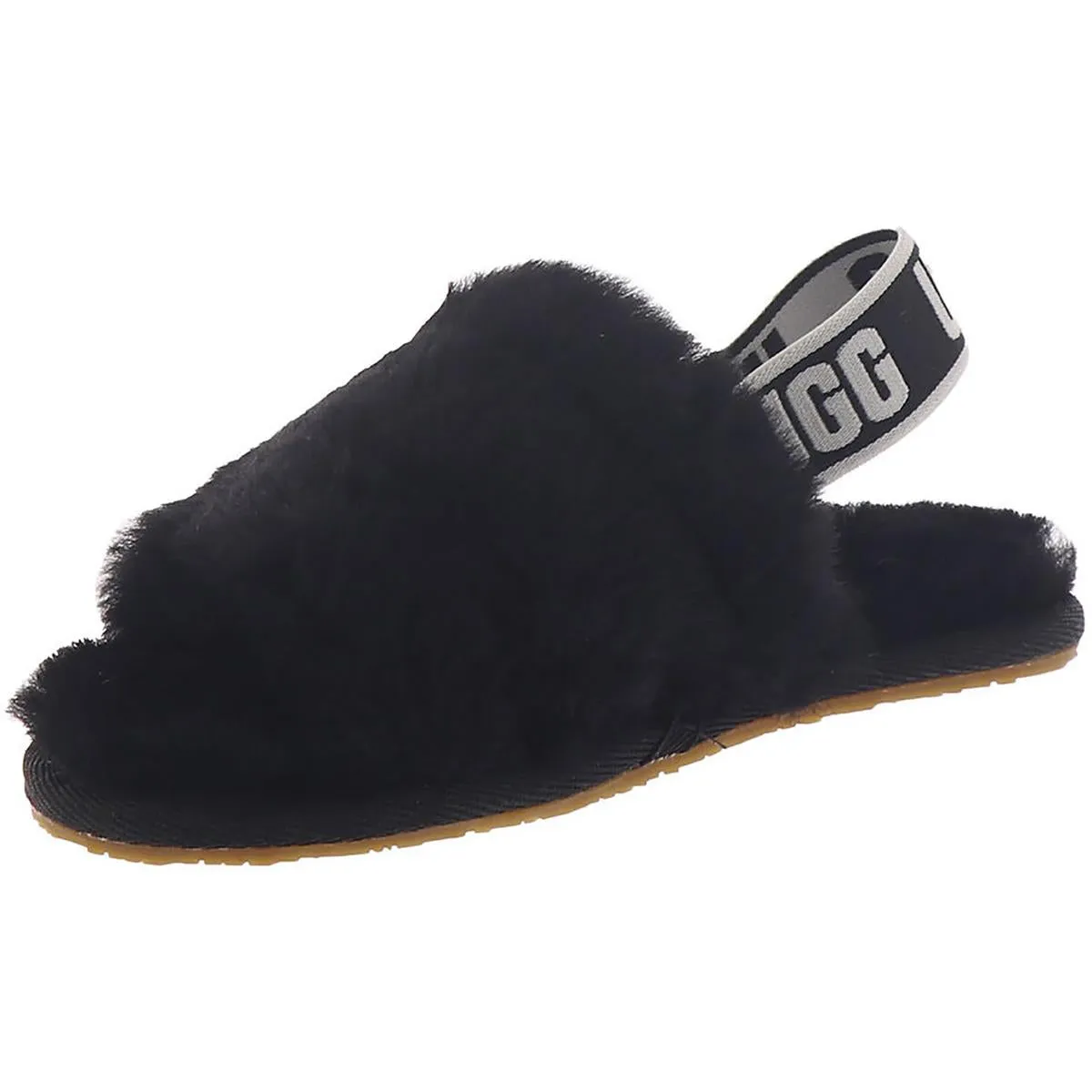 T Fluff Yeah Girls Fur Comfy Slingback Slippers