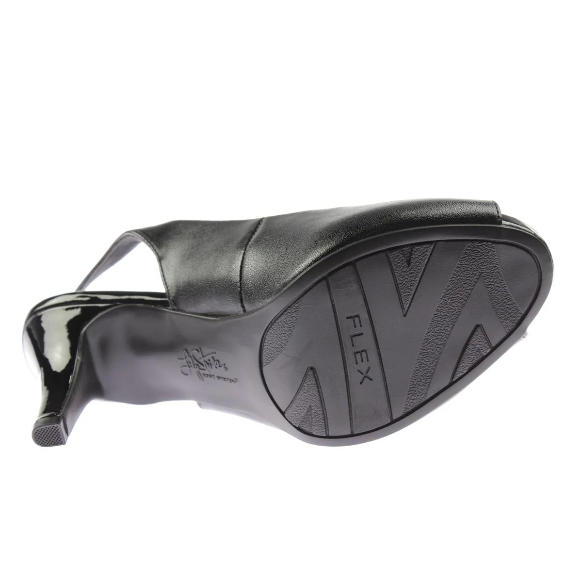 Teller Womens Solid Slingback Peep-Toe Heels