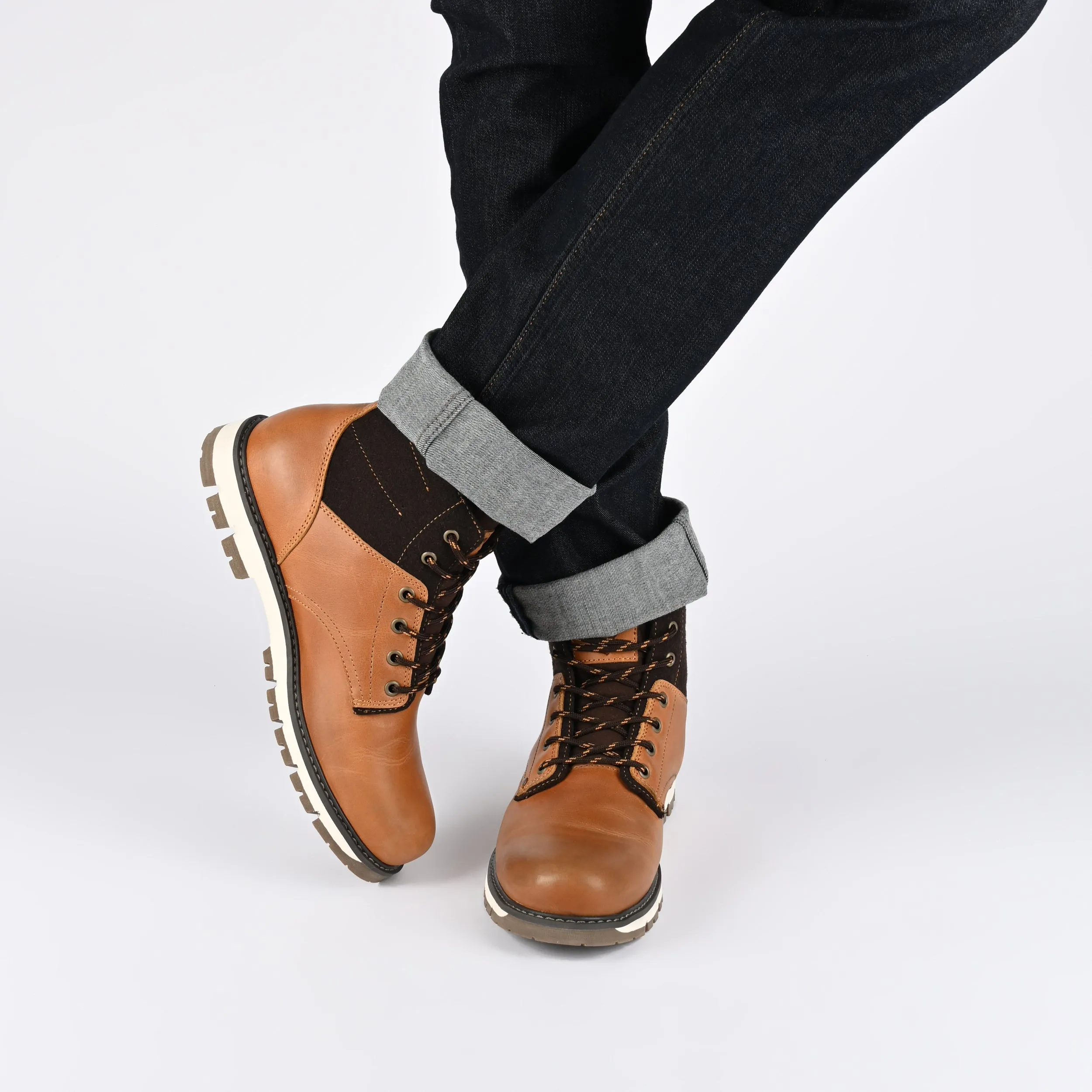 Territory Redline Water Resistant Plain Toe Lace-up Boot