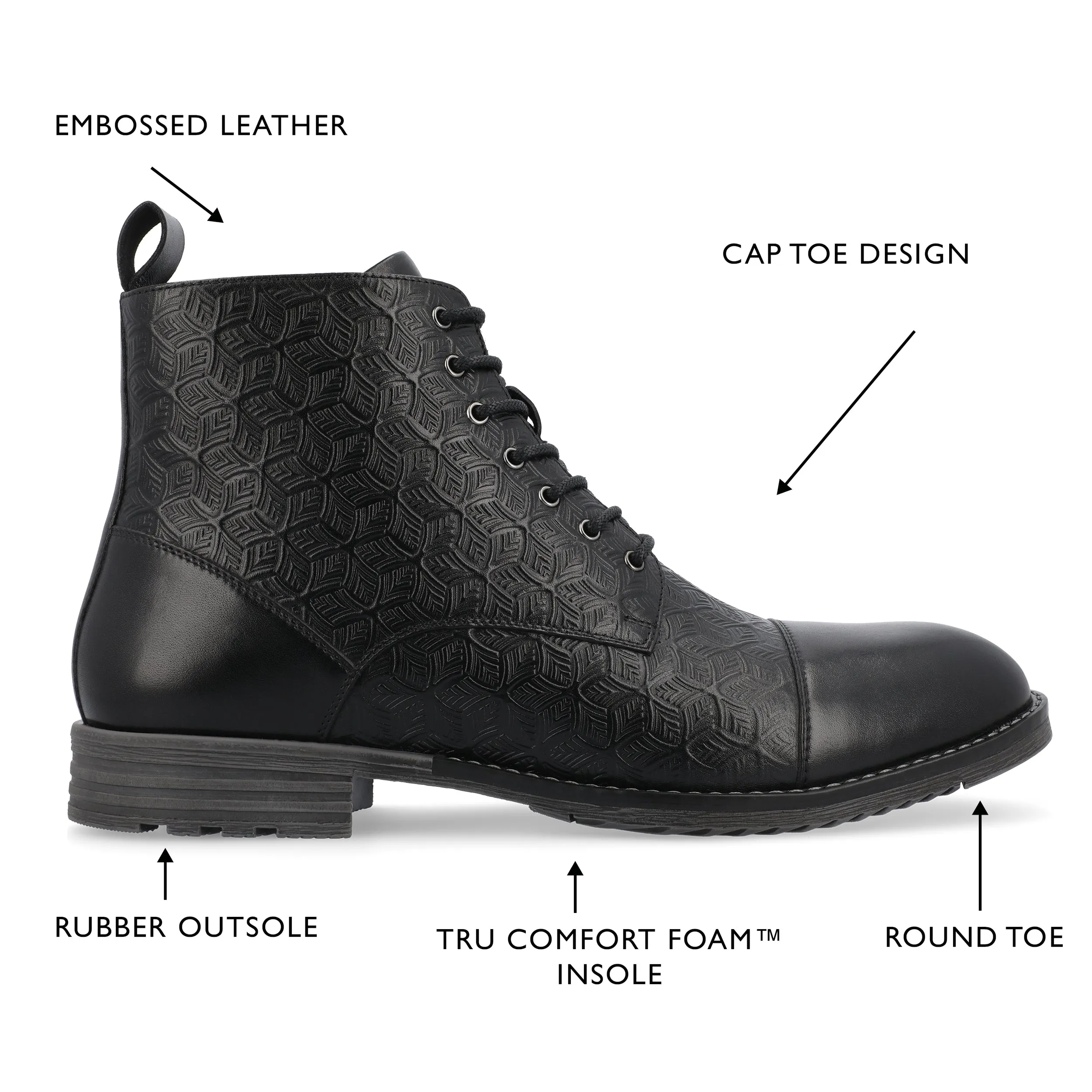 Thomas & Vine Kairo Cap Toe Ankle Boot