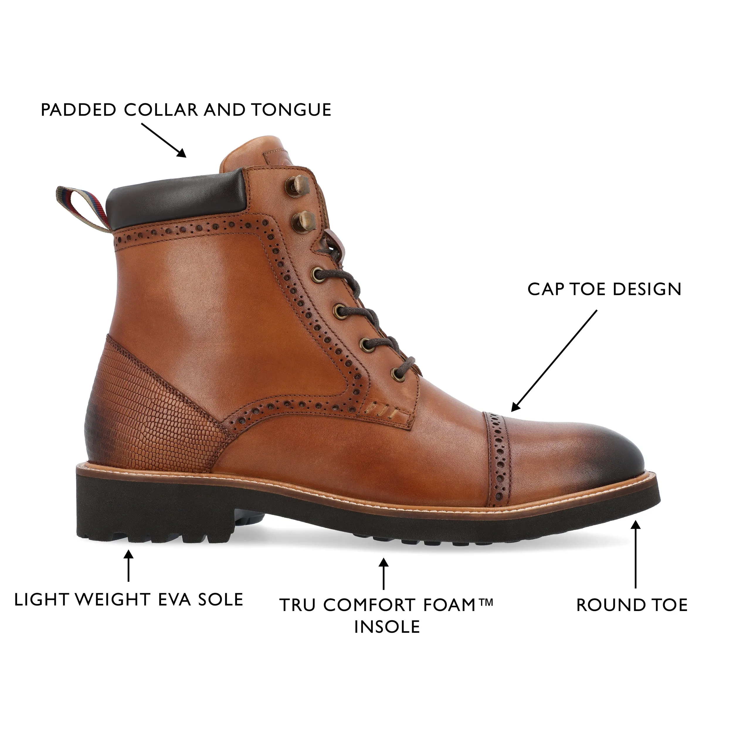 Thomas & Vine Tyrus Cap Toe Ankle Boot