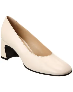 TODs Logo Leather Pump