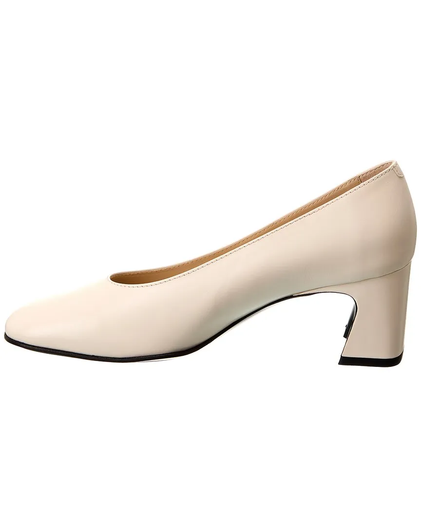 TODs Logo Leather Pump