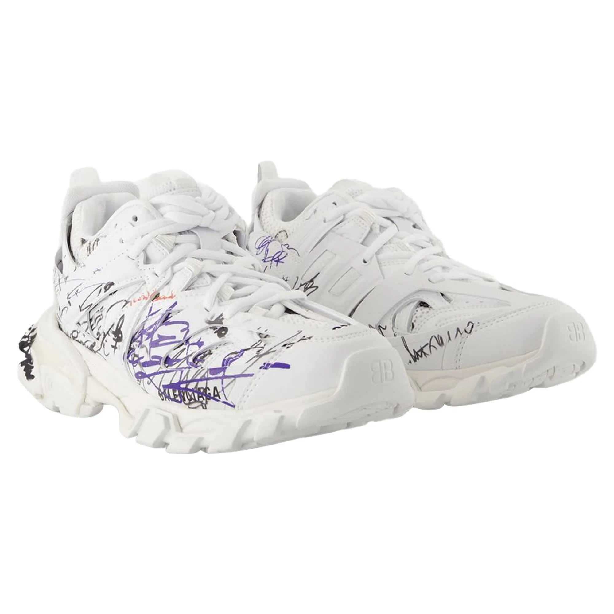 Track Sneakers - Balenciaga - Nylon - White