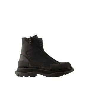 Tread Ankle Boots - Leather - Black