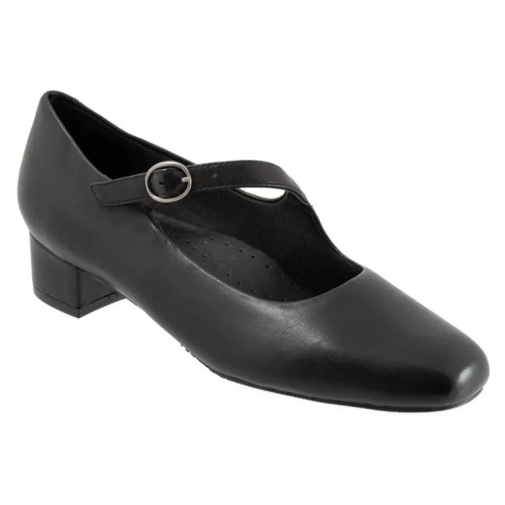 Trotters Desna Black Kid Leather Heel (Women's)