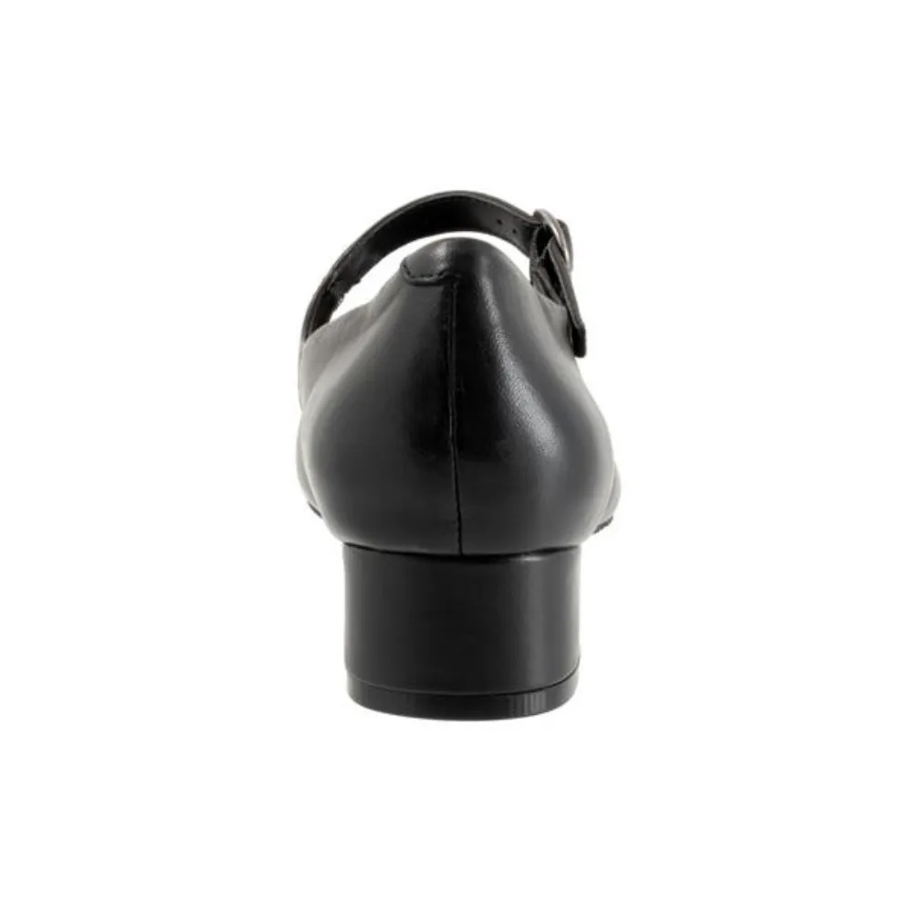 Trotters Desna Black Kid Leather Heel (Women's)