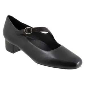 Trotters Desna Black Kid Leather Heel (Women's)
