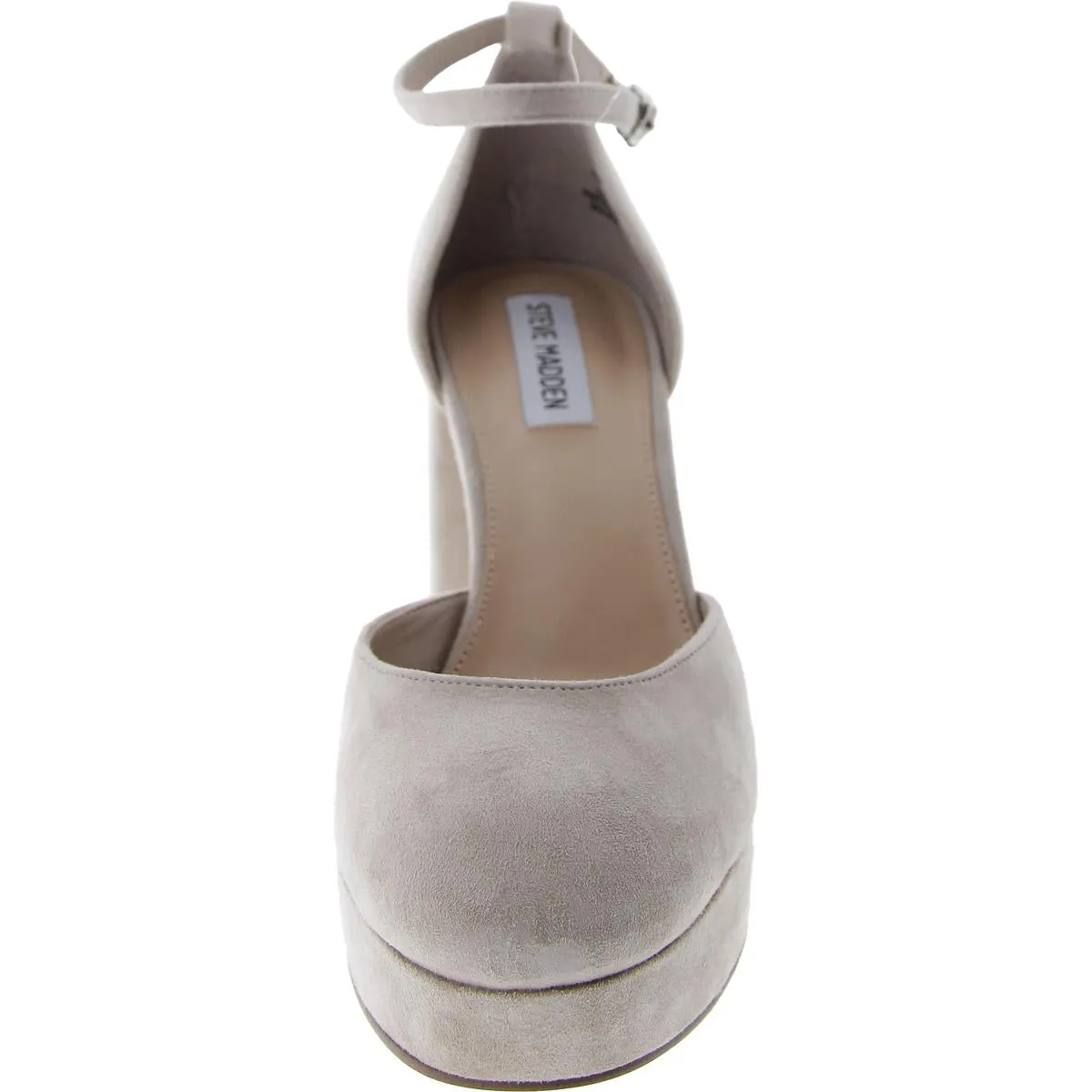 Truth Womens Suede Ankle Strap Platform Heels