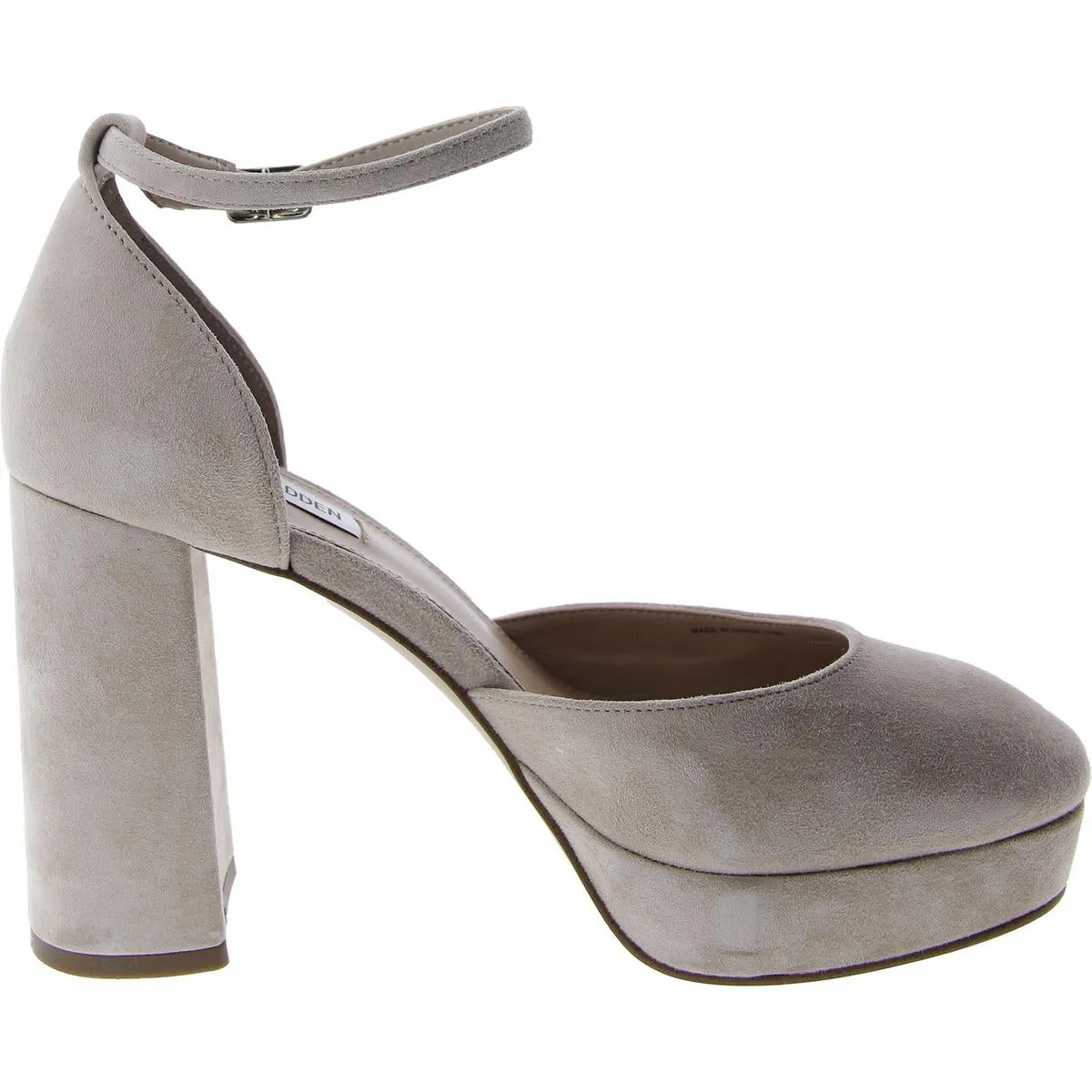 Truth Womens Suede Ankle Strap Platform Heels