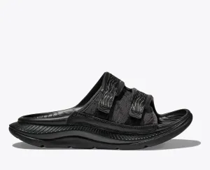 Unisex Hoka Ora Luxe  Premium Recovery Slide with Adjustable Ariaprene Strap & Cushioned Support