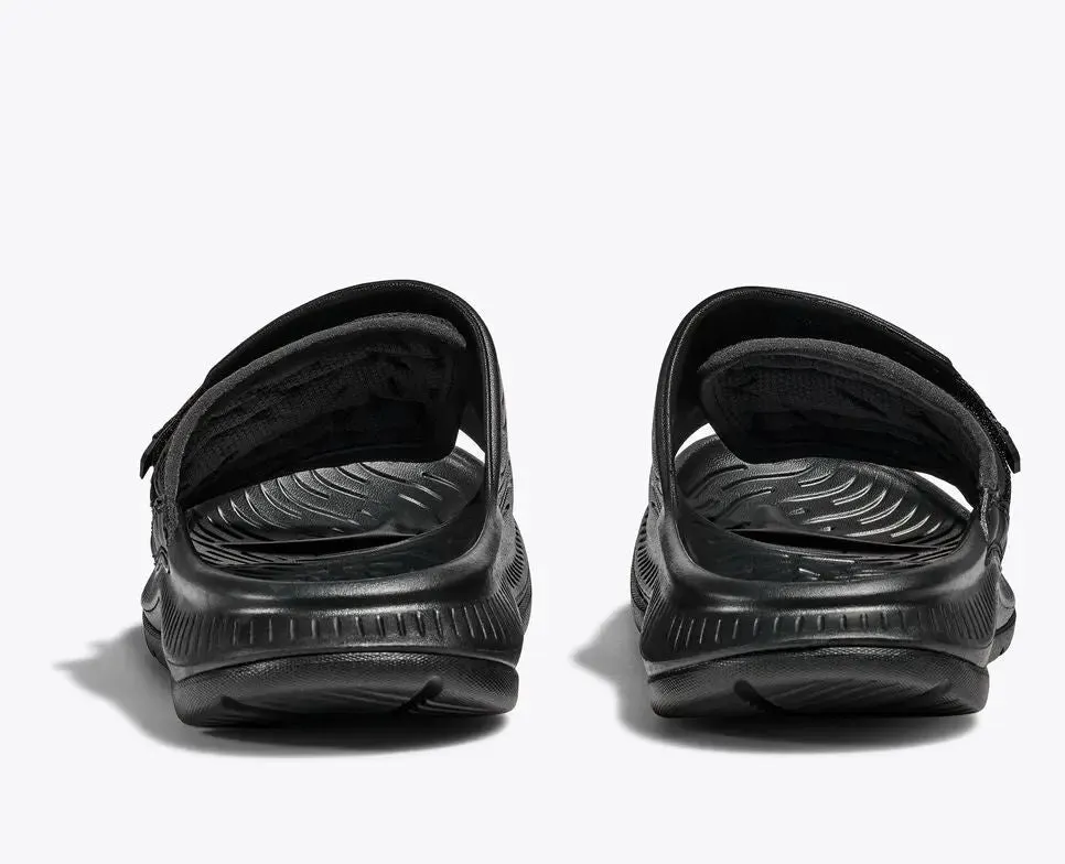 Unisex Hoka Ora Luxe  Premium Recovery Slide with Adjustable Ariaprene Strap & Cushioned Support