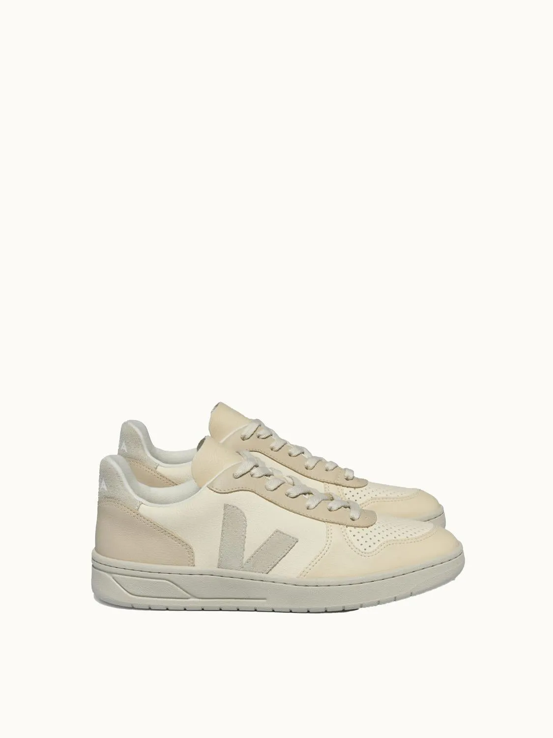 V-10 Chromefree Leather In Multico Cashew Pierre