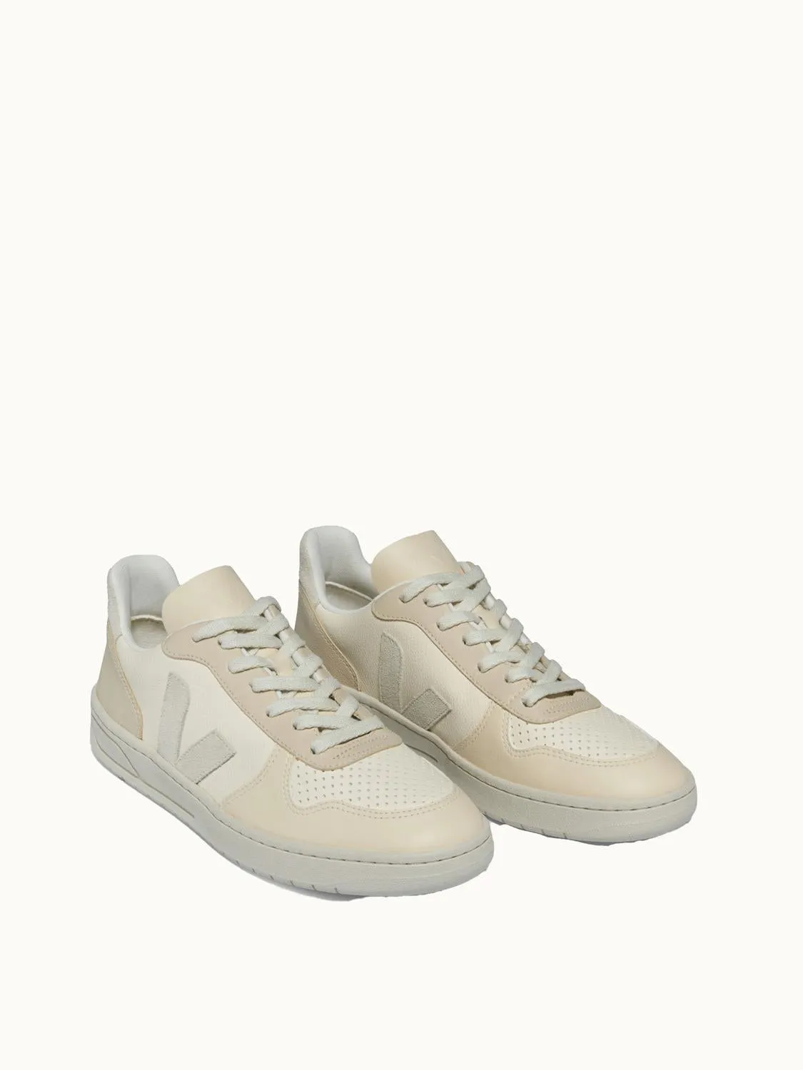 V-10 Chromefree Leather In Multico Cashew Pierre
