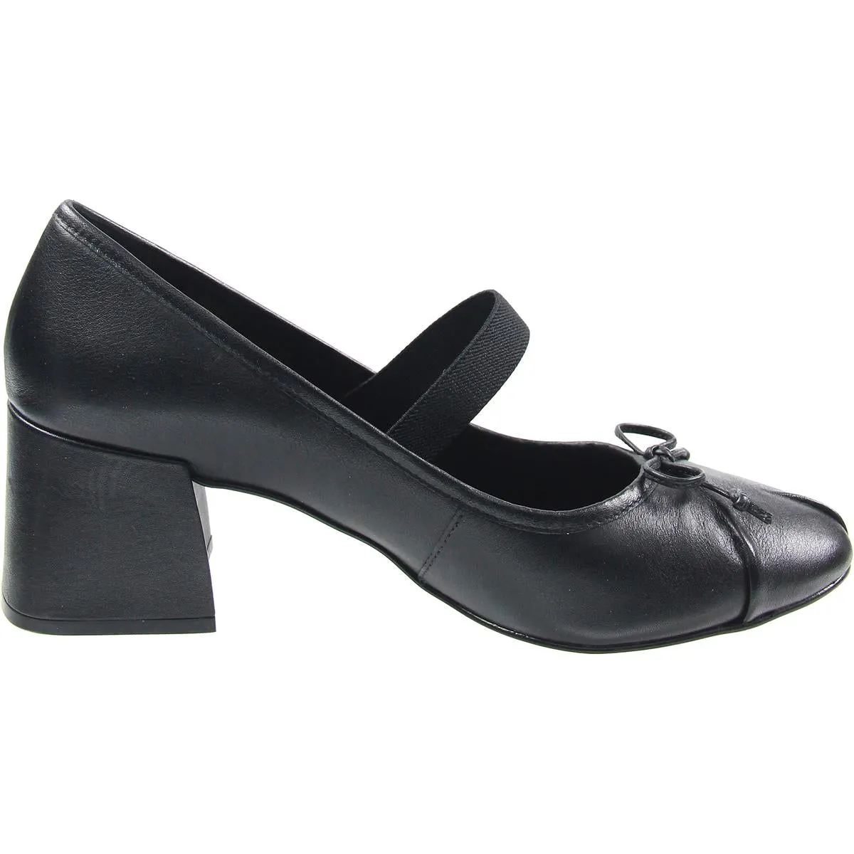 VCmelodie Womens Bow Leather Mary Jane Heels