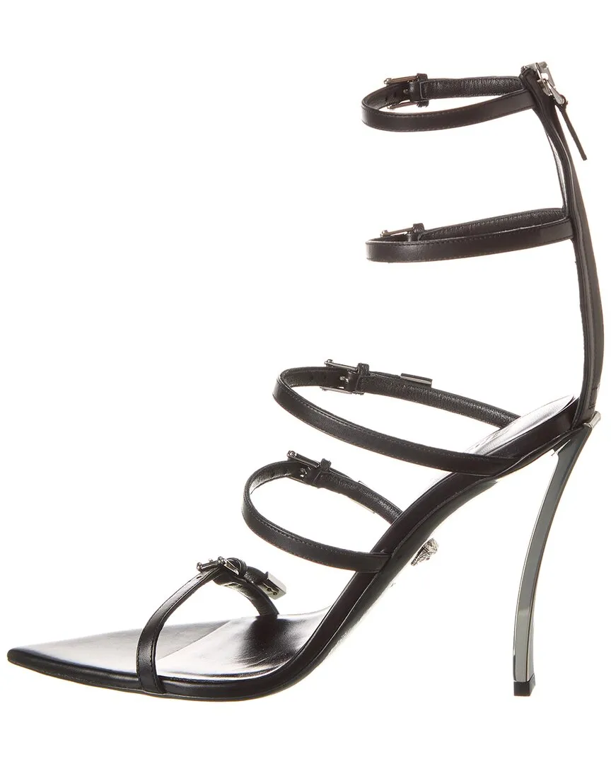 Versace Pin-Point Leather Sandal