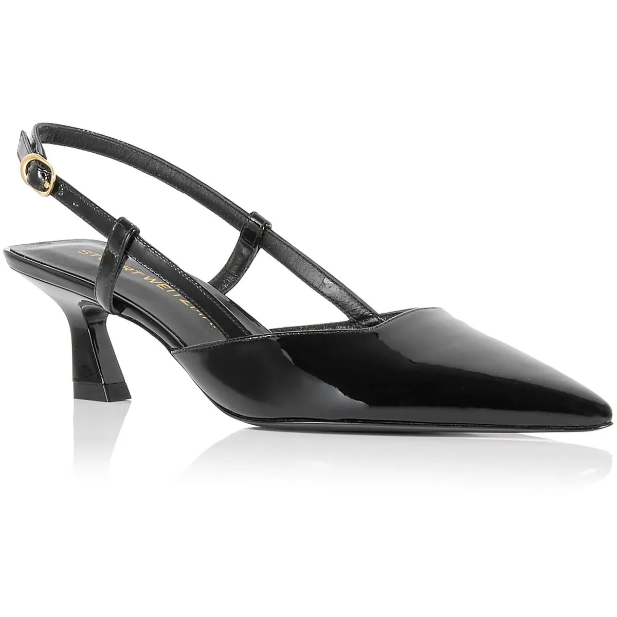 Vinnie 50 Slingback Womens Solid Leather Slingback Heels