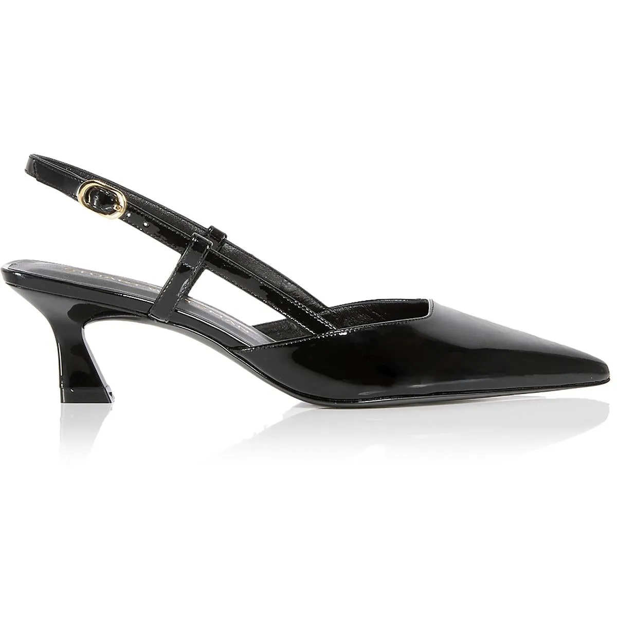 Vinnie 50 Slingback Womens Solid Leather Slingback Heels