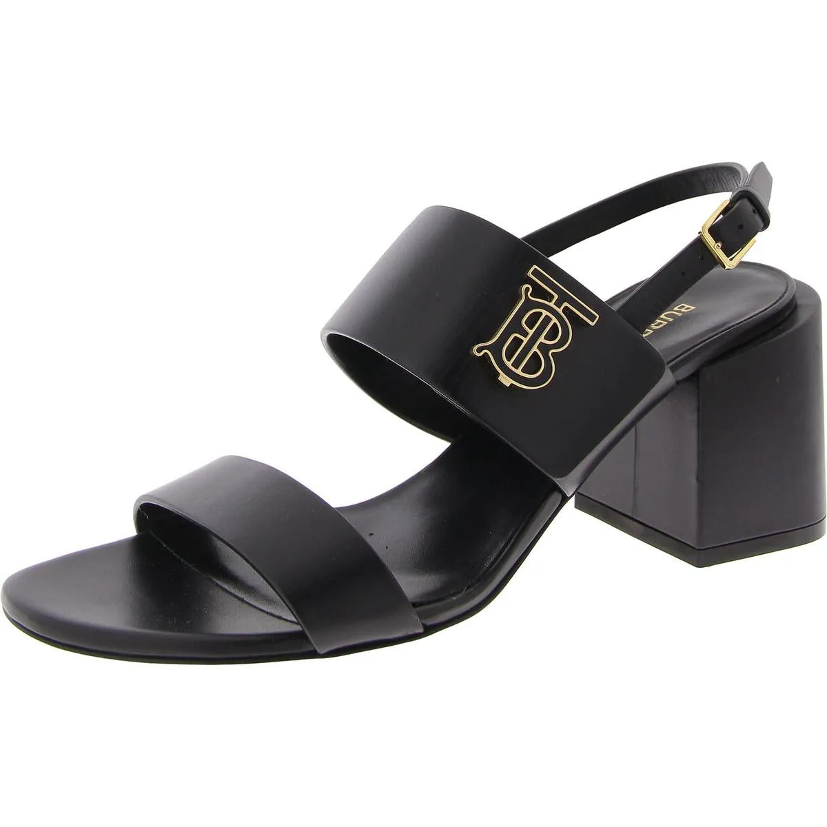 Virginia Womens Leather Ankle Strap Slingback Heels