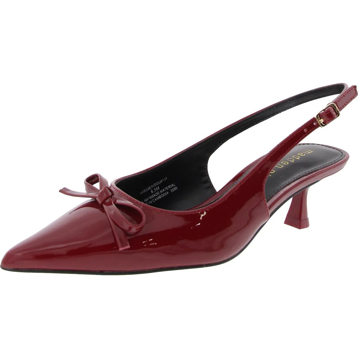 VOGUE Womens Slingback Pointed toe Kitten Heels
