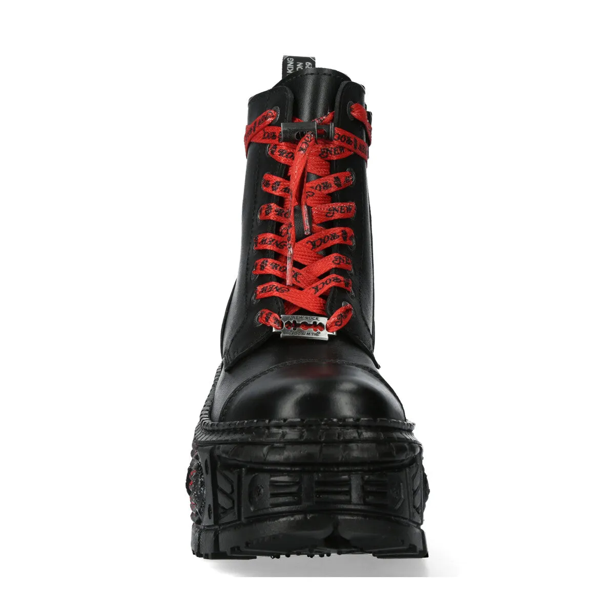 WALL126CCT-C1 Boots Leather Platform Gothic
