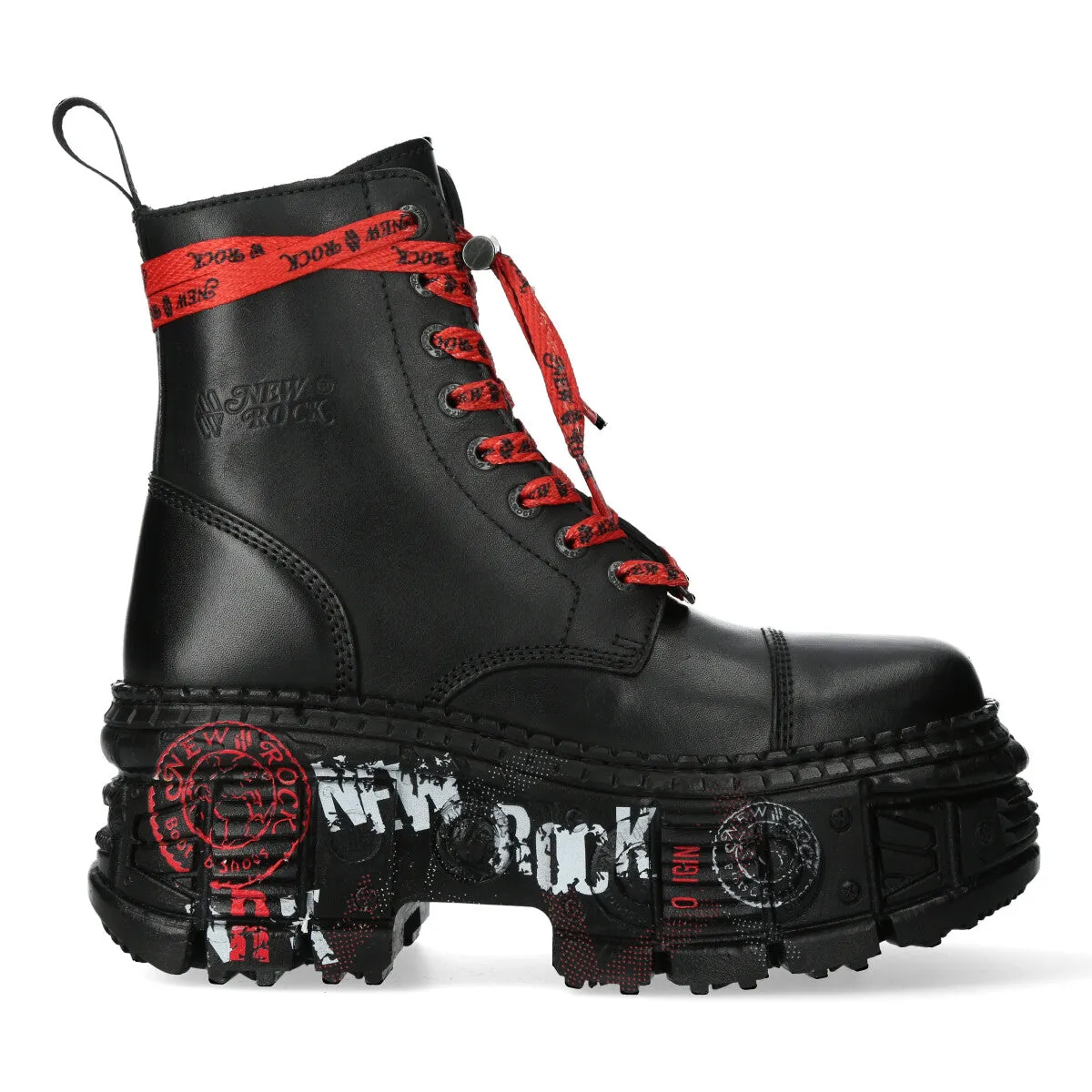 WALL126CCT-C1 Boots Leather Platform Gothic