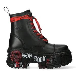 WALL126CCT-C1 Boots Leather Platform Gothic