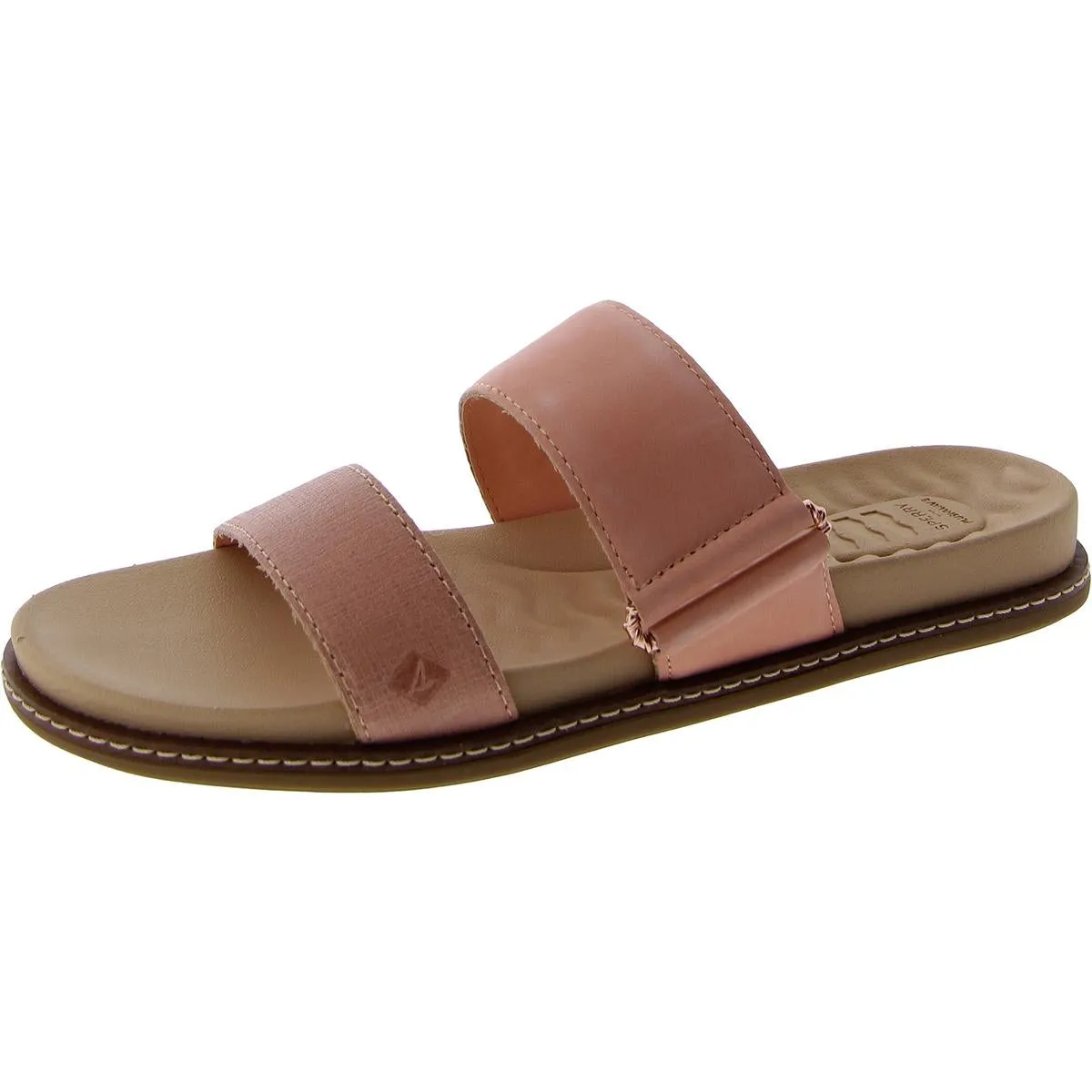 Waveside Womens Leather Slip On Slide Sandals
