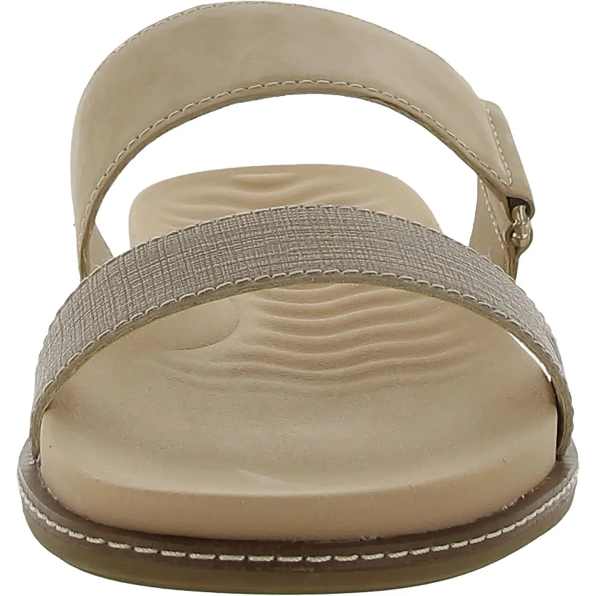 Waveside Womens Leather Slip On Slide Sandals
