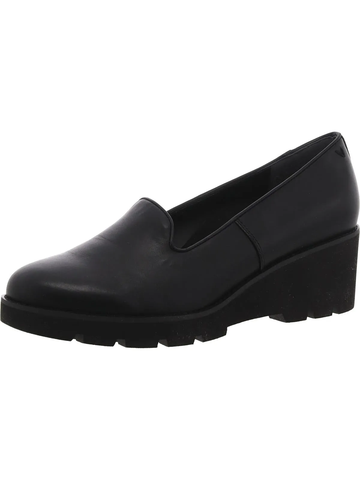 WILLA Womens Faux Leather Lug heel Wedge Heels