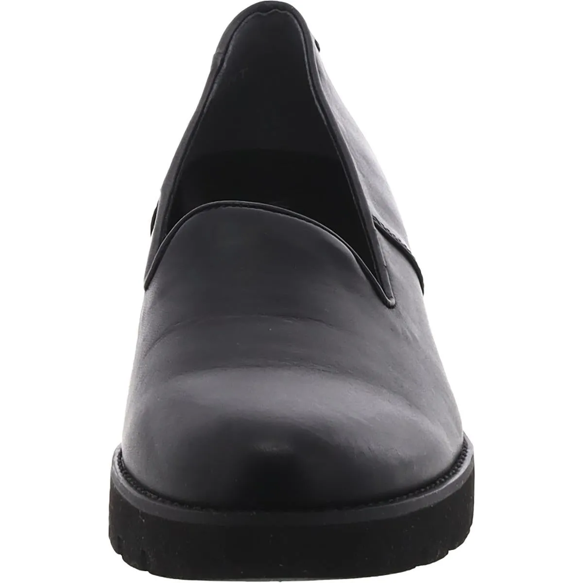 WILLA Womens Faux Leather Lug heel Wedge Heels