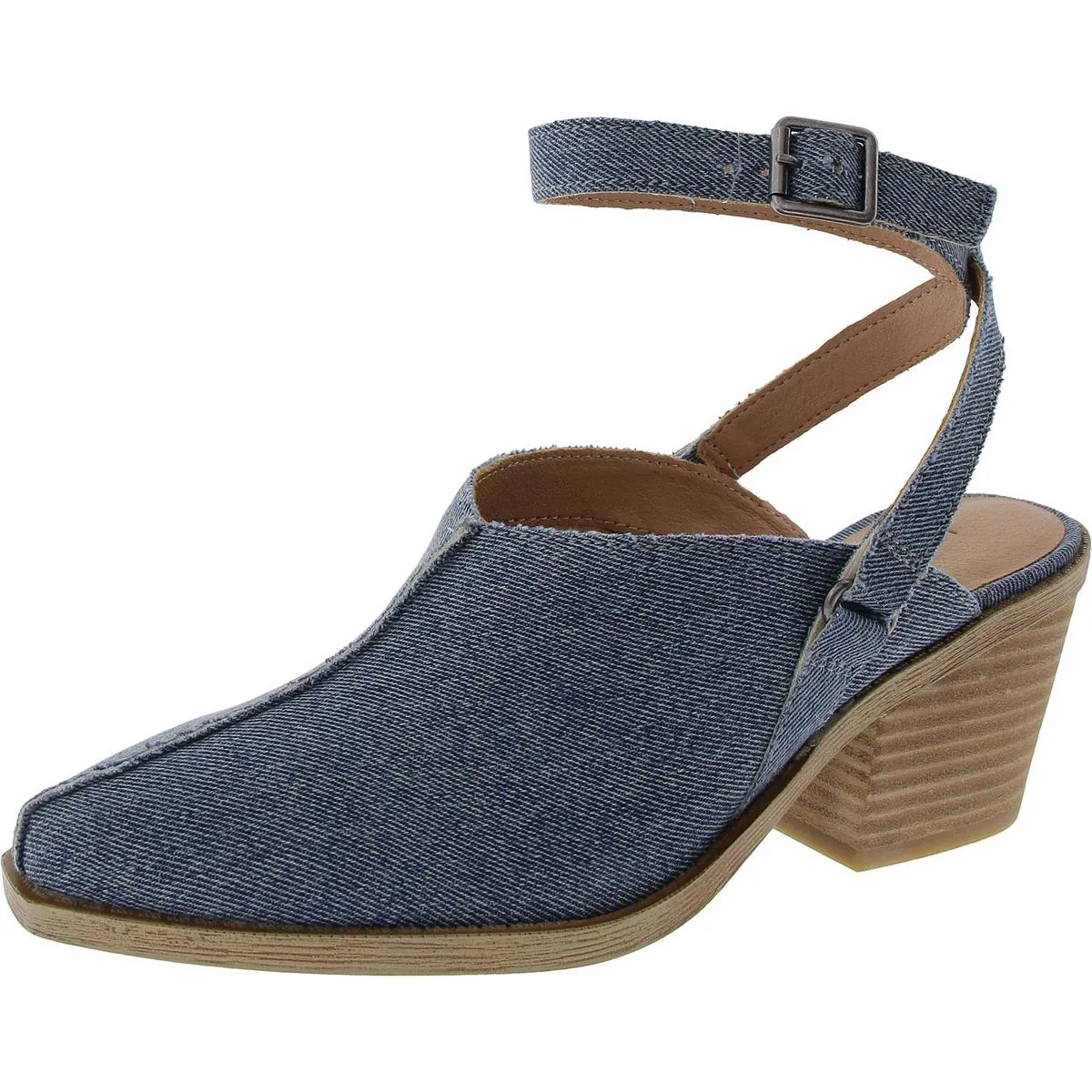 Winola Womens Suede Pointed Toe Ankle Strap