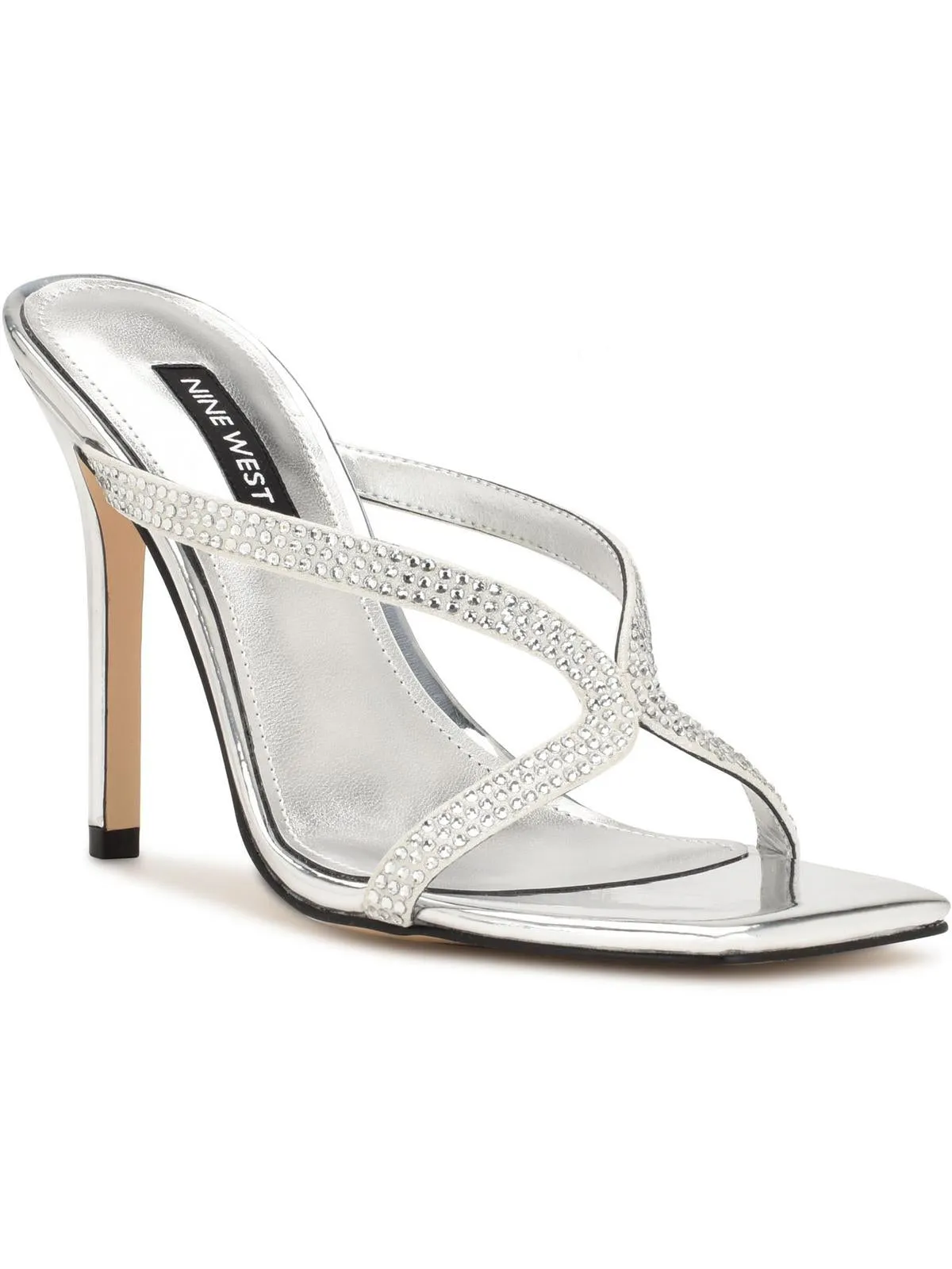 WN Twist 2 Womens Metallic Embellished Heels