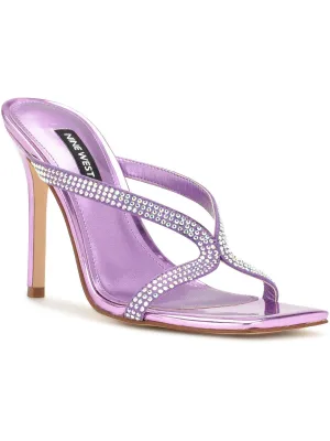 WN Twist 2 Womens Metallic Embellished Heels