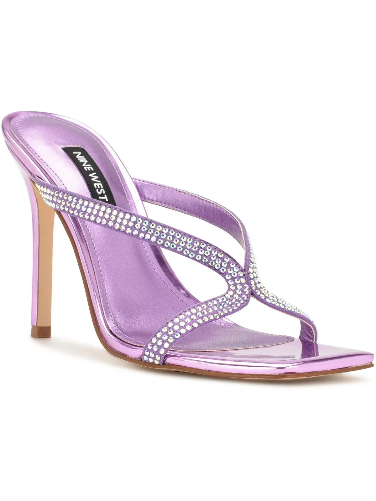 WN Twist 2 Womens Metallic Embellished Heels