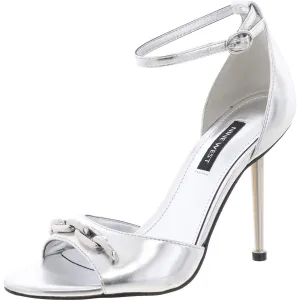 wnRITTZ Womens Metallic Manmade Ankle Strap