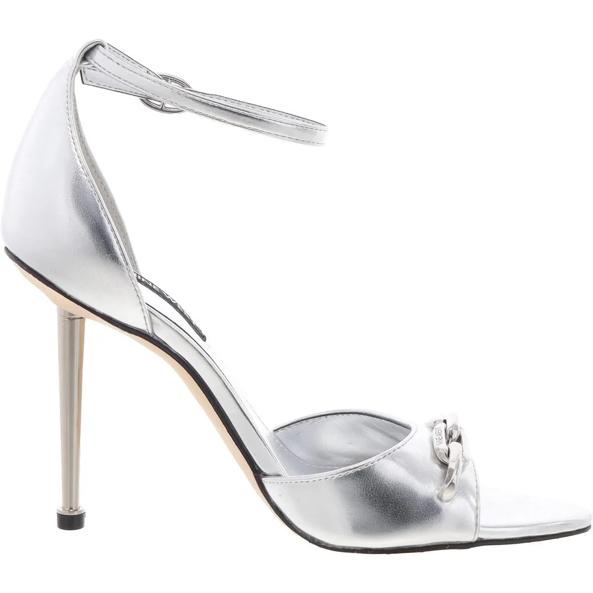 wnRITTZ Womens Metallic Manmade Ankle Strap