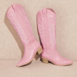 Women Cowboy Casanova Killer Boots In Pink